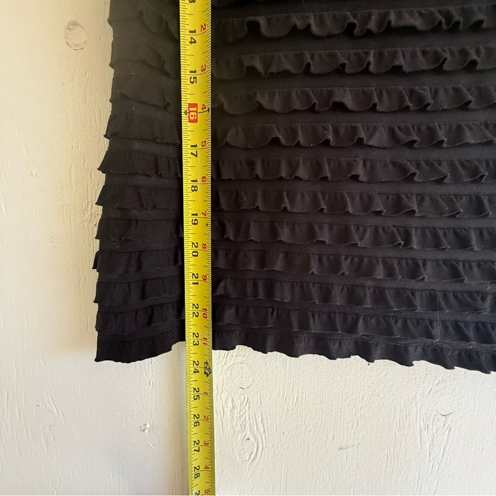 Black Ruffled Blouse - Picture 4 of 5